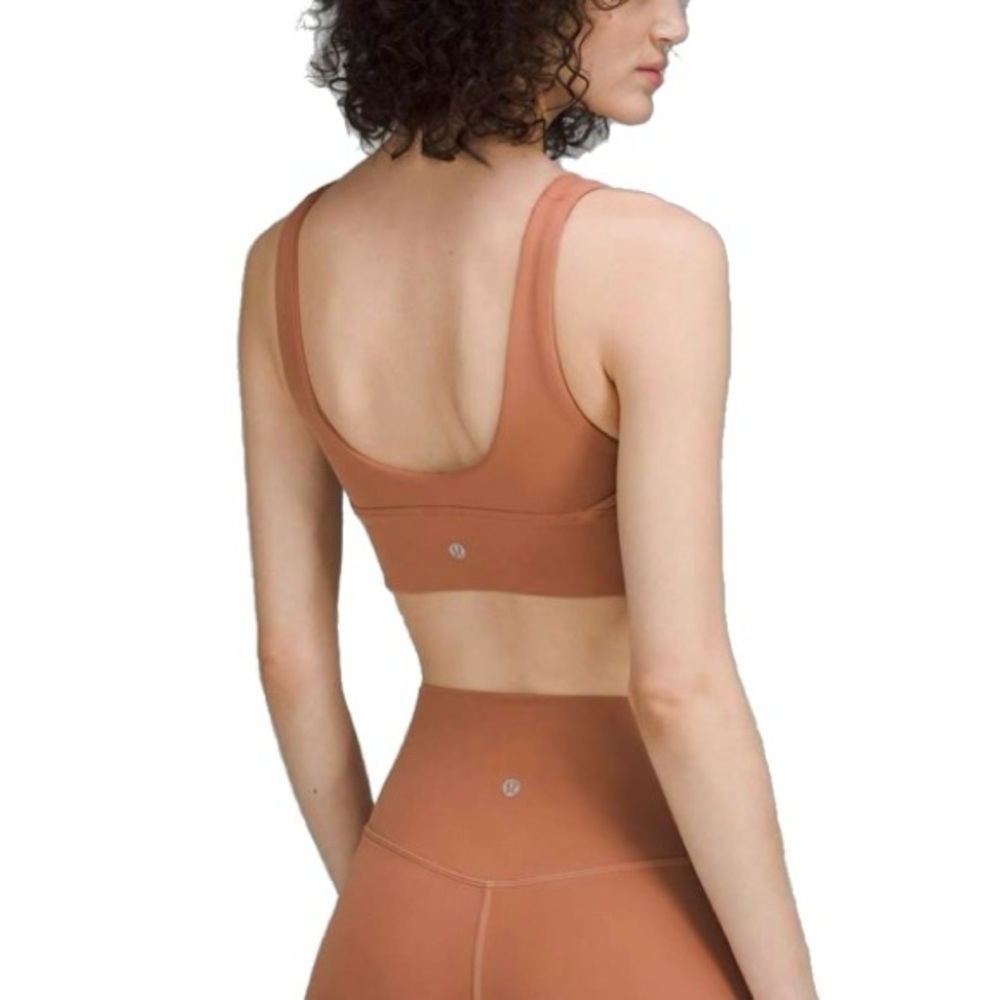 Lululemon Align Nulu Reversible Sports Bra Light Support, Dusty Clay Tan size 4